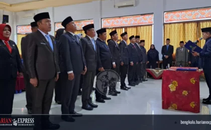 Bupati Lebong Lantik 17 Pejabat JPTP untuk Perkuat Pelayanan Publik